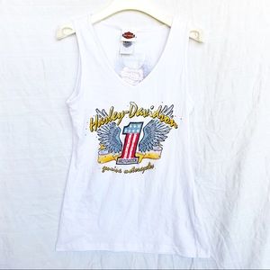 Harley-Davidson White Australia Tank Top Size M
